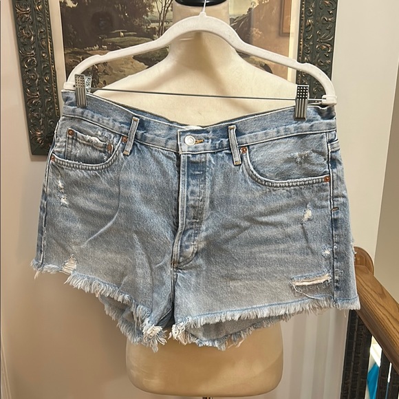 Agolde Pants - Agolde Light Blue Jean Shorts